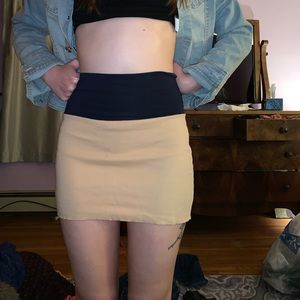 American Apparel Blocked Mini-Skirt